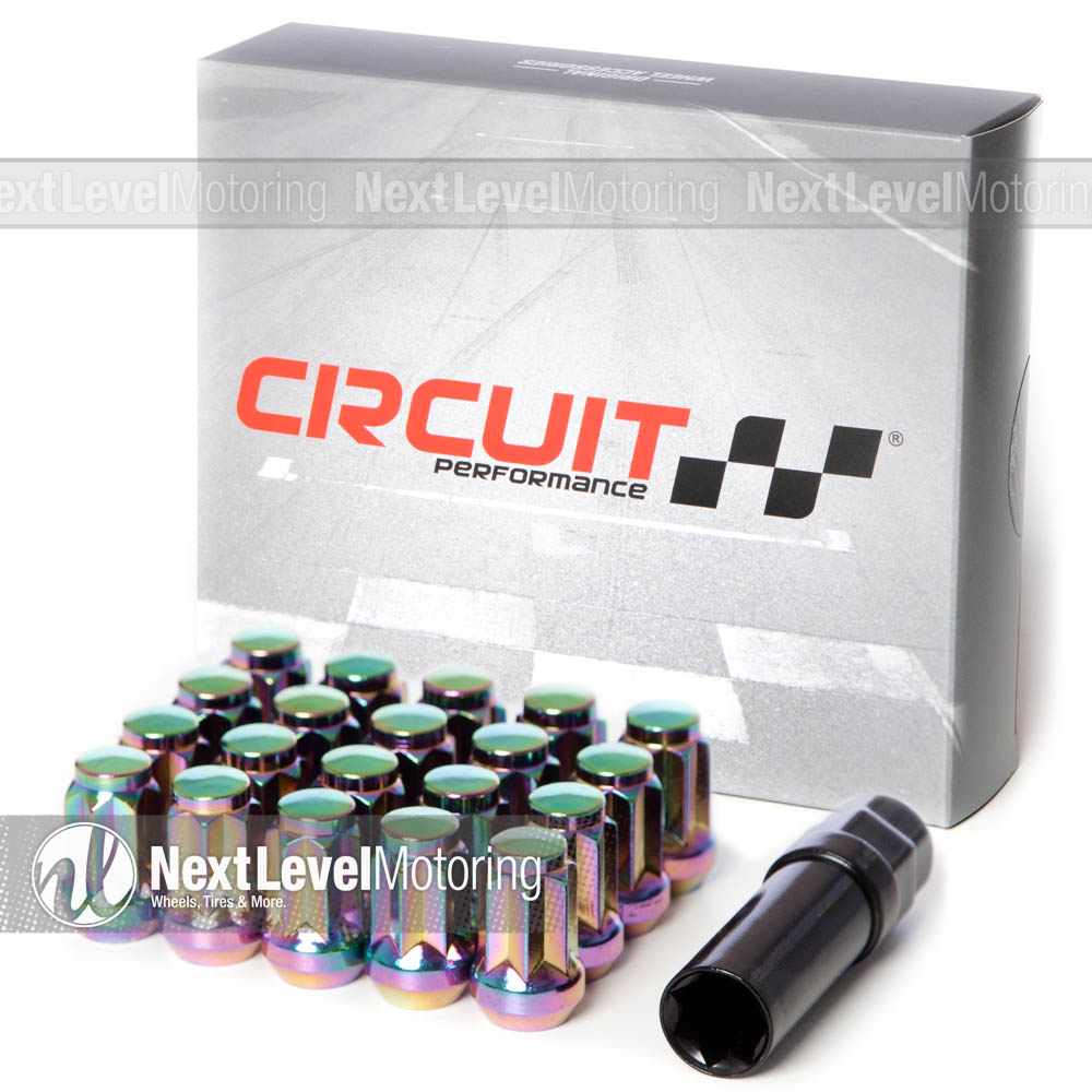 Circuit Hyper Black Star Spline Tuner Lug Nut 12x1.5 Fits Kia Hyundai Genesis
